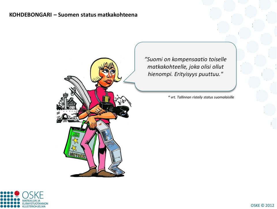 matkakohteelle, joka olisi ollut hienompi.