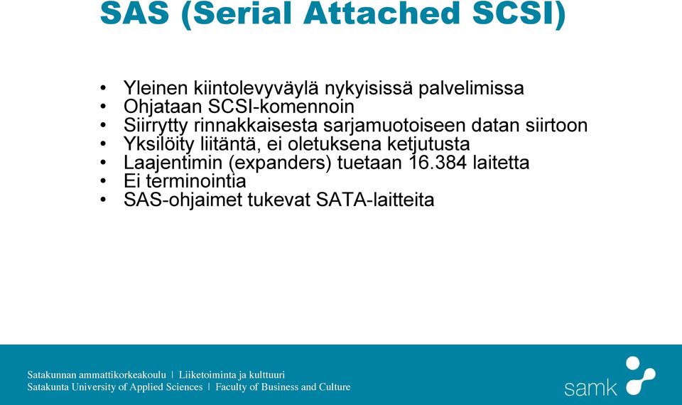 siirtoon Yksilöity liitäntä, ei oletuksena ketjutusta Laajentimin