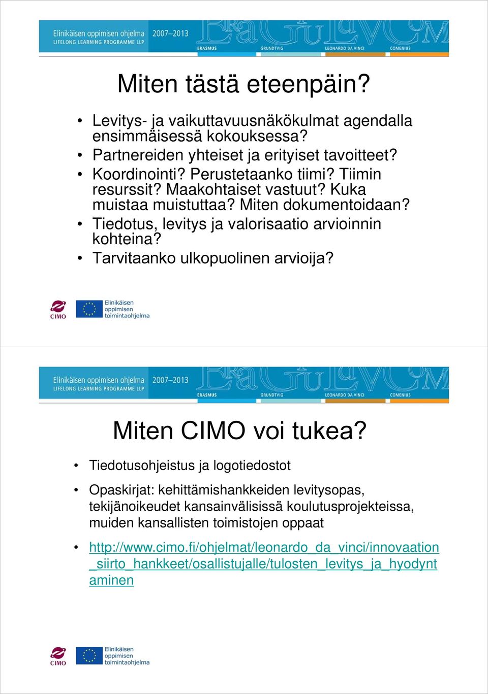 Tarvitaanko ulkopuolinen arvioija? Miten CIMO voi tukea?