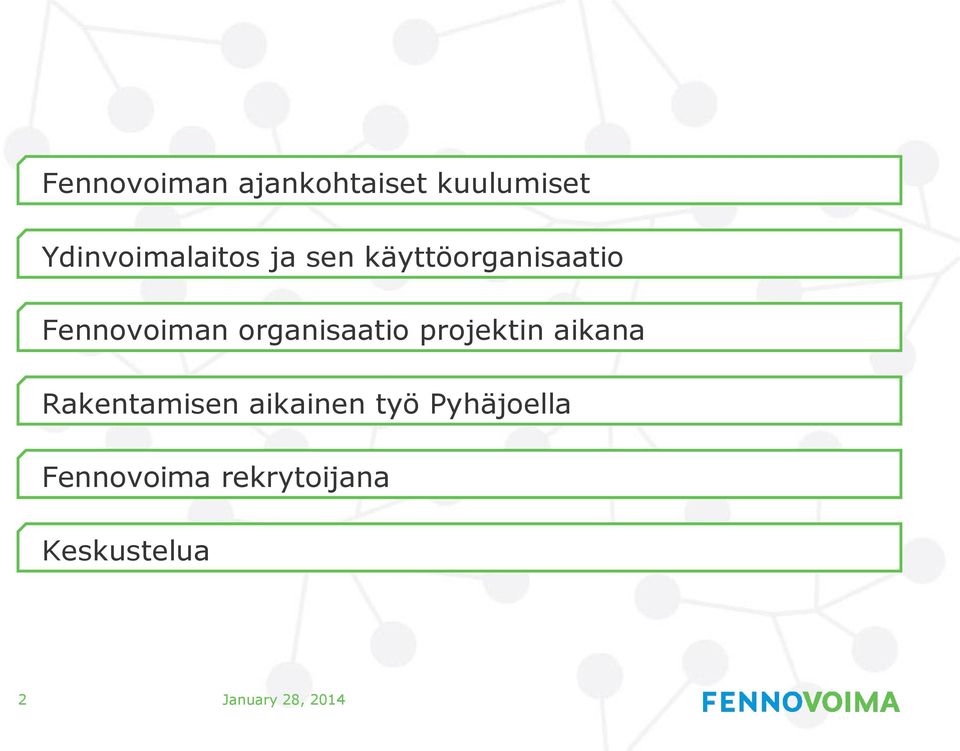 projektin aikana Rakentamisen aikainen työ