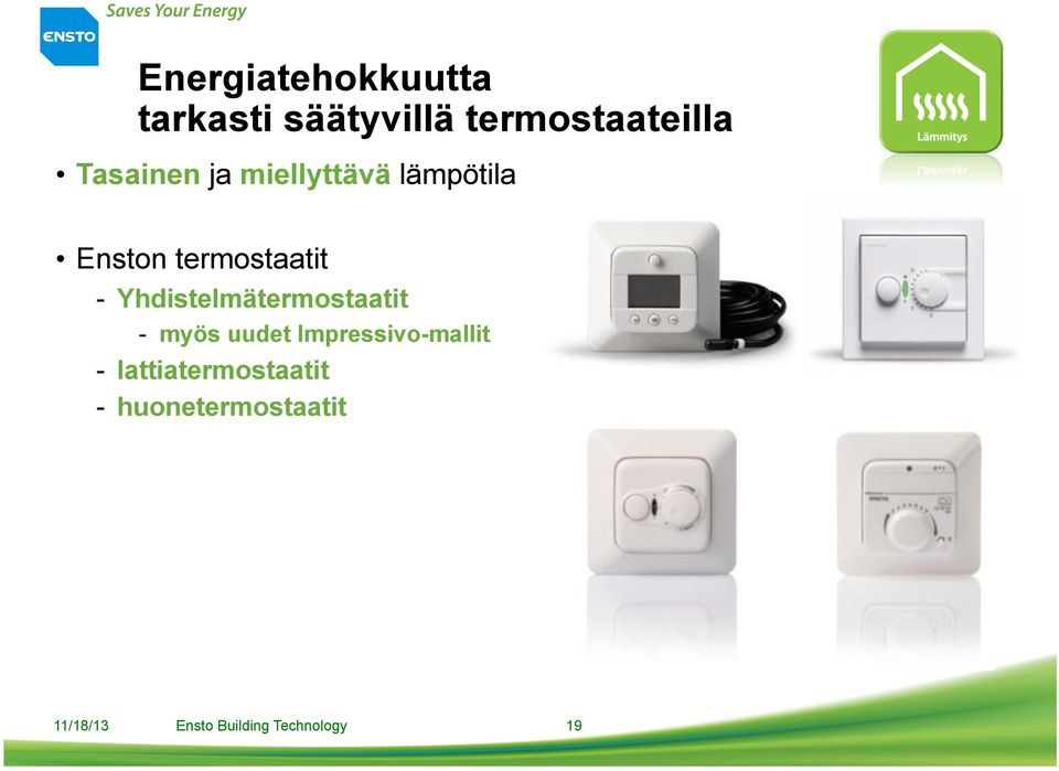 Enston termostaatit - Yhdistelmätermostaatit - myös