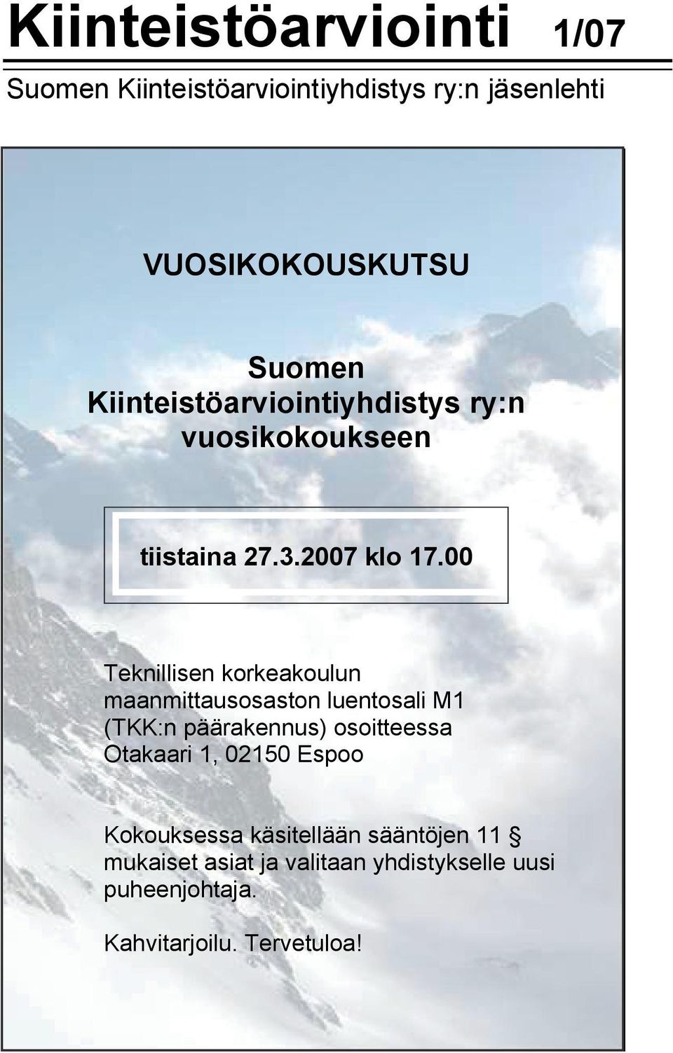 00 Teknillisen korkeakoulun maanmittausosaston luentosali M1 (TKK:n päärakennus) osoitteessa