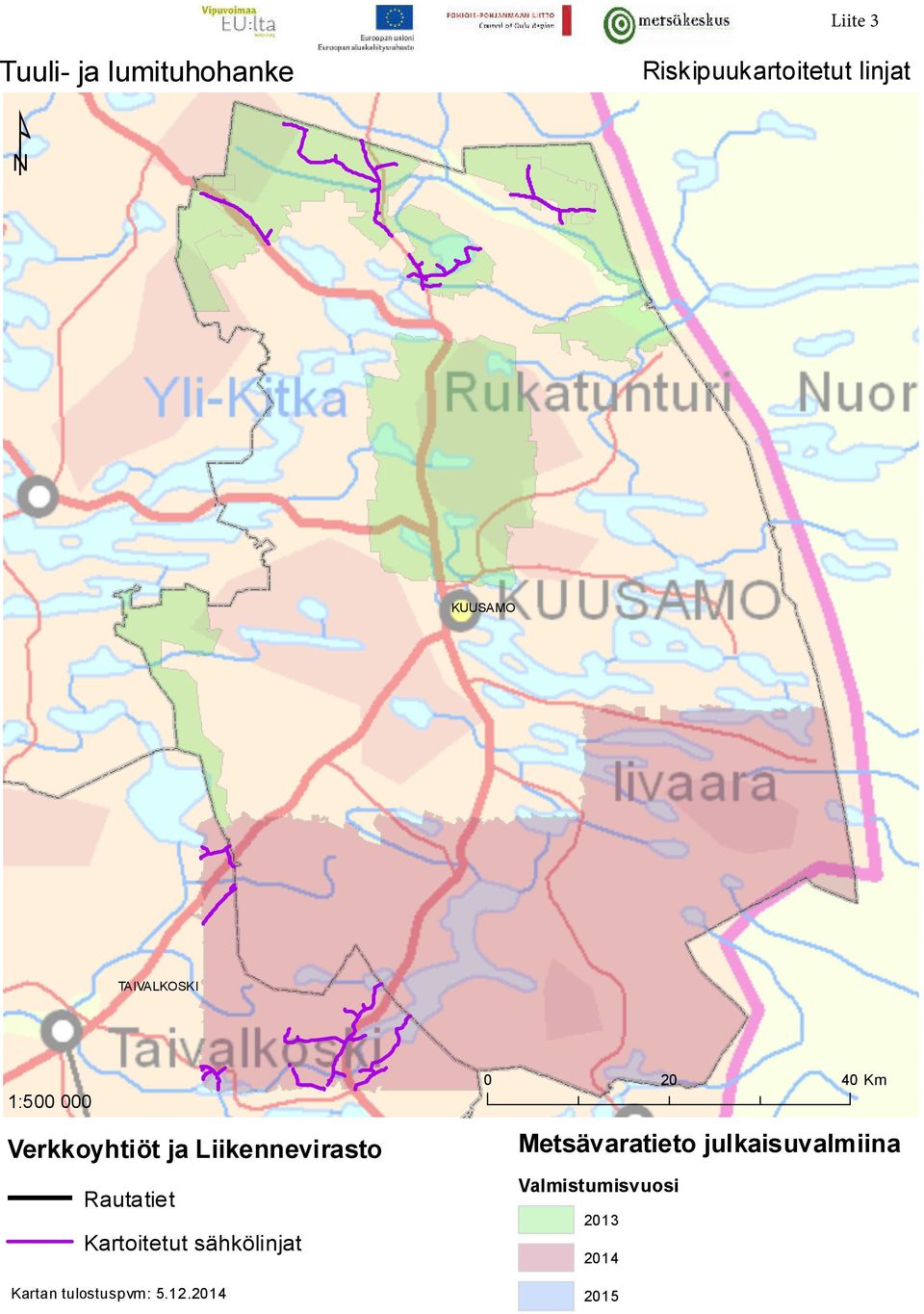 Rautatiet Kartoitetut sähkölinjat Kartan tulostuspvm: 5.12.