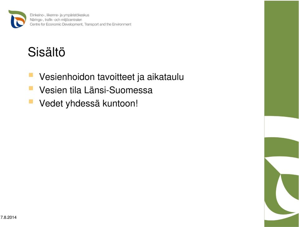 Vesien tila