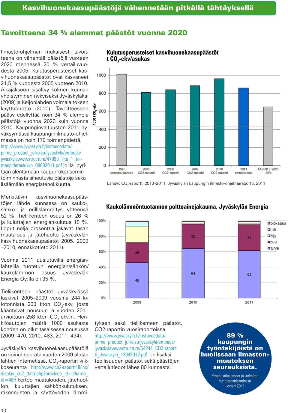 Aikajaksoon sisältyy kolmen kunnan yhdistyminen nykyiseksi Jyväskyläksi (2009) ja Keljonlahden voimalaitoksen käyttöönotto (2010).