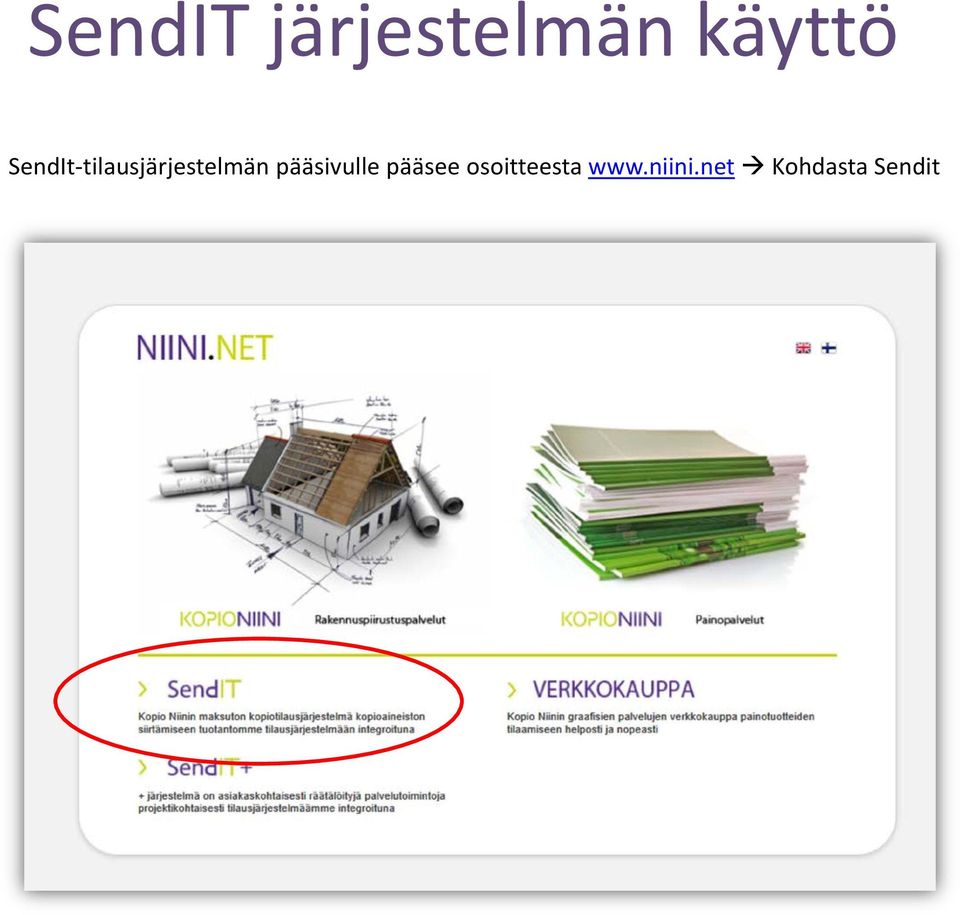 pääsivulle pääsee