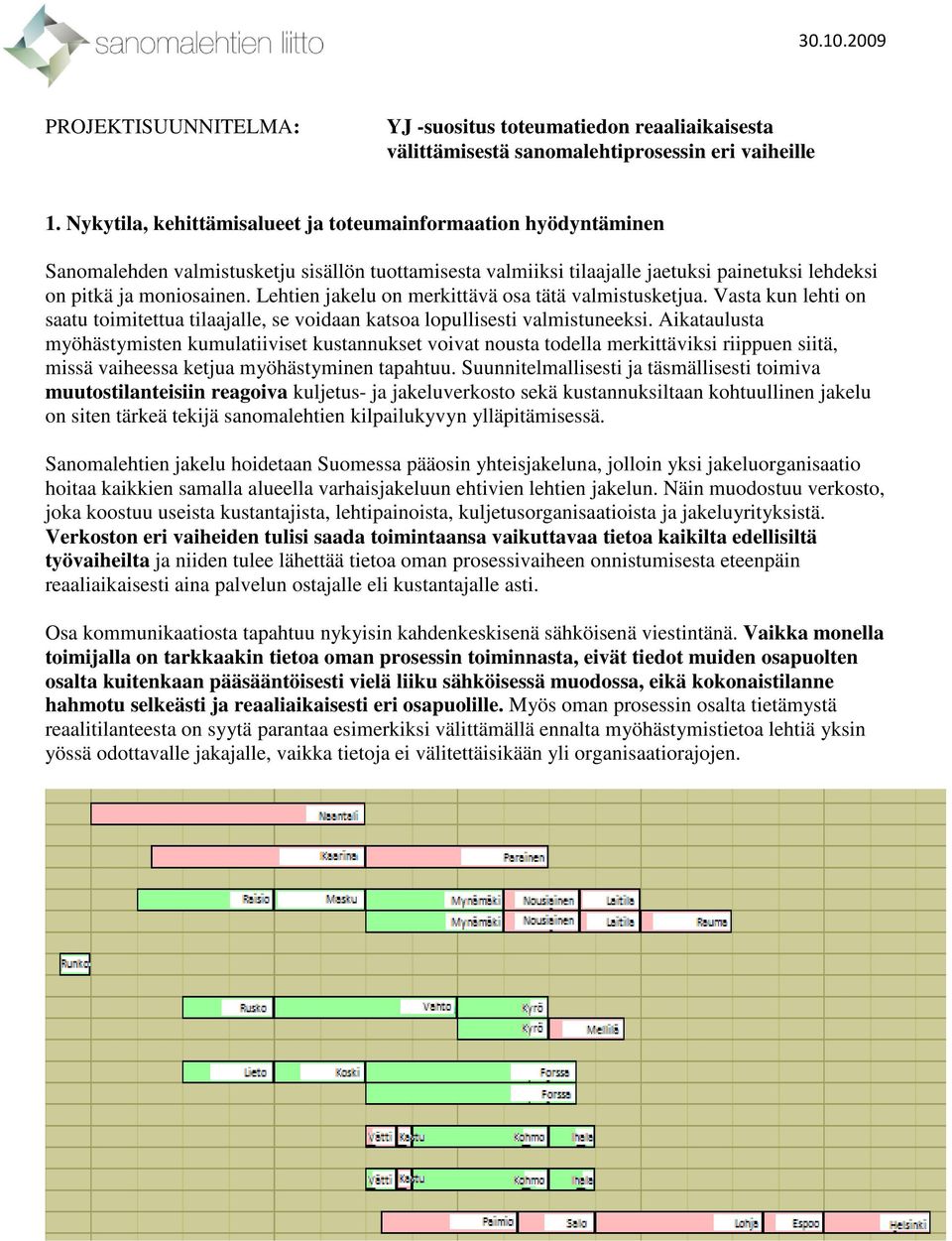 Lehtien jakelu on merkittävä osa tätä valmistusketjua. Vasta kun lehti on saatu toimitettua tilaajalle, se voidaan katsoa lopullisesti valmistuneeksi.