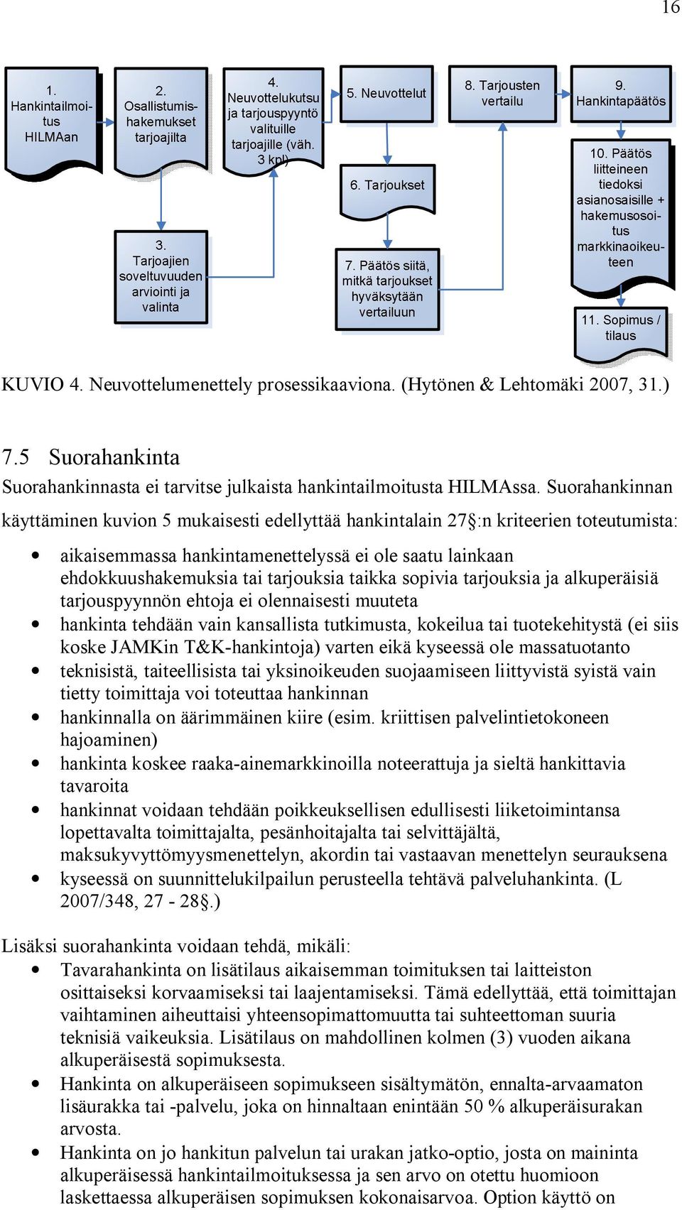 taikka sopivia tarjouksia ja alkuperäisiä tarjouspyynnön ehtoja ei olennaisesti muuteta hankinta tehdään vain kansallista tutkimusta, kokeilua tai tuotekehitystä (ei siis koske JAMKin T&K-hankintoja)