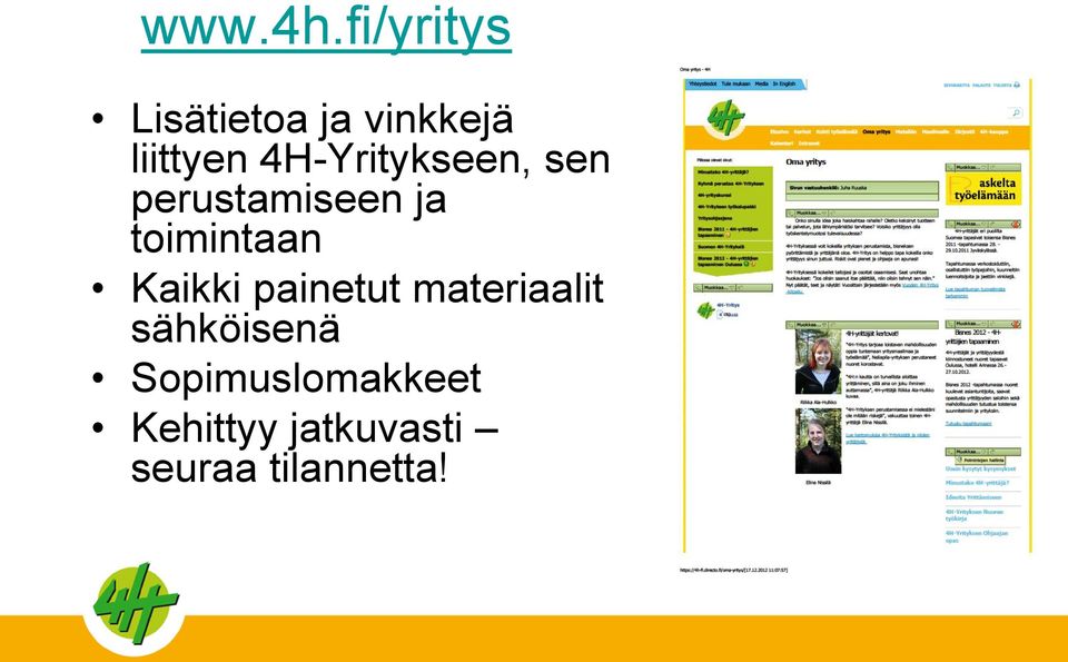 4H-Yritykseen, sen perustamiseen ja toimintaan