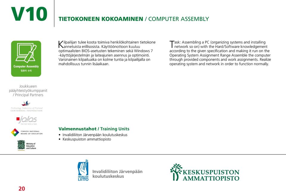 Varsinainen kilpailuaika on kolme tuntia ja kilpailijalla on mahdollisuus tunnin lisäaikaan.