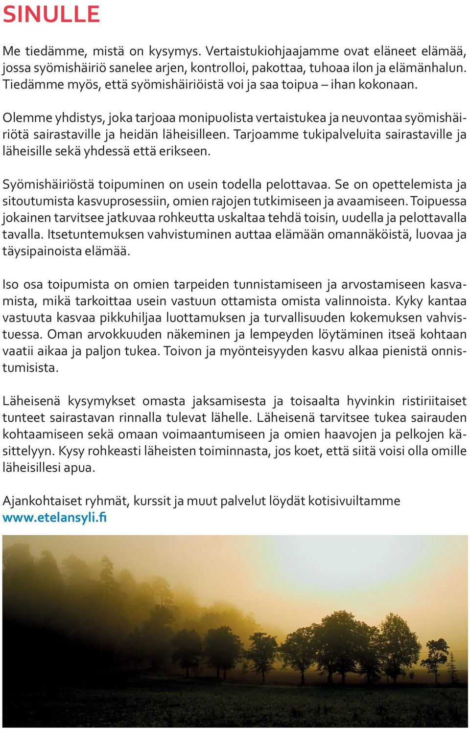 silloin, kun jossa syömishäiriö Tiedämme myös, syömishäiriö että syömishäiriöistä sanelee arjen, voi kont-rolloi, ja saa toipua pakottaa, ihan kokonaan. tuhoaa ilon.