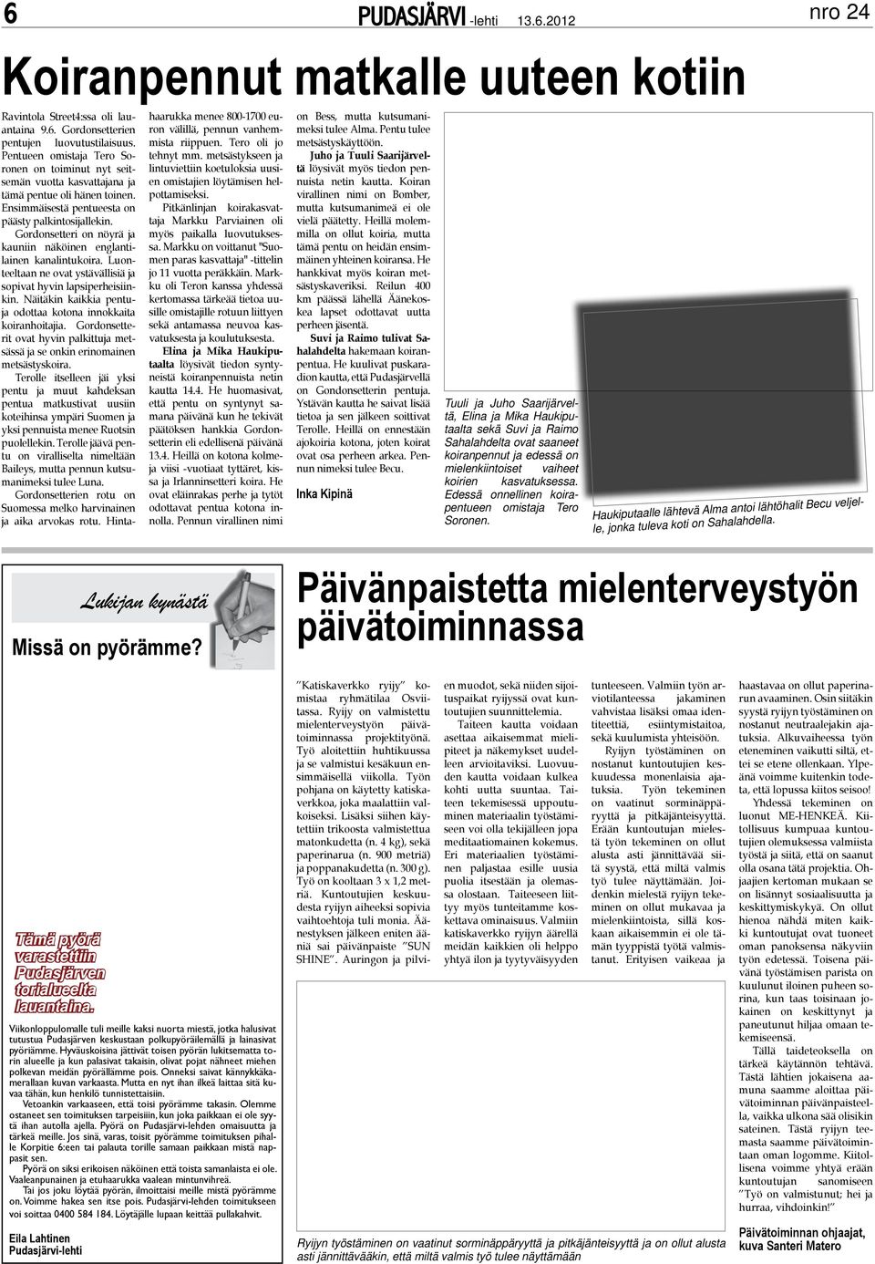 Gordonsetteri on nöyrä ja kauniin näköinen englantilainen kanalintukoira. Luonteeltaan ne ovat ystävällisiä ja sopivat hyvin lapsiperheisiinkin.