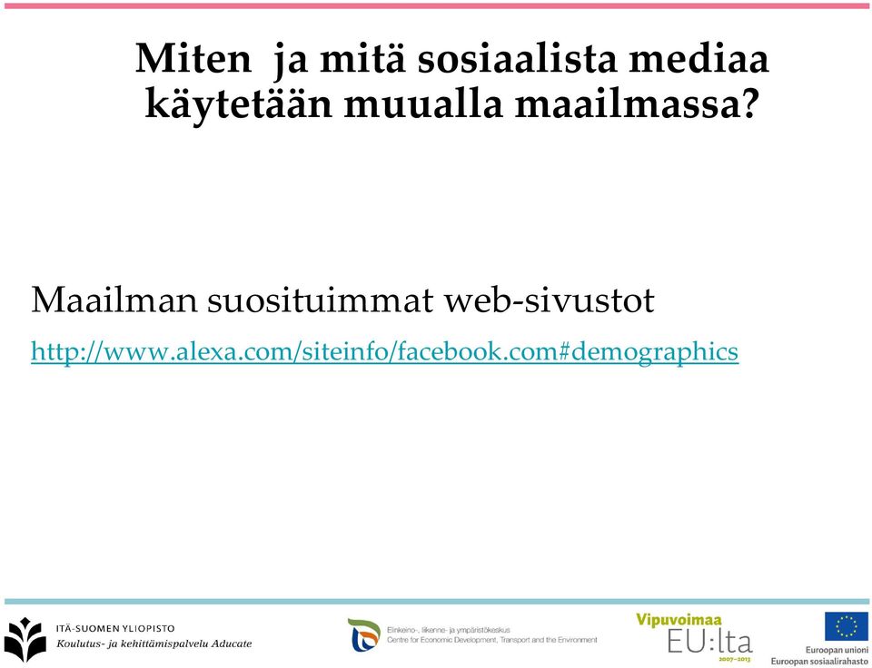 Maailman suosituimmat web-sivustot