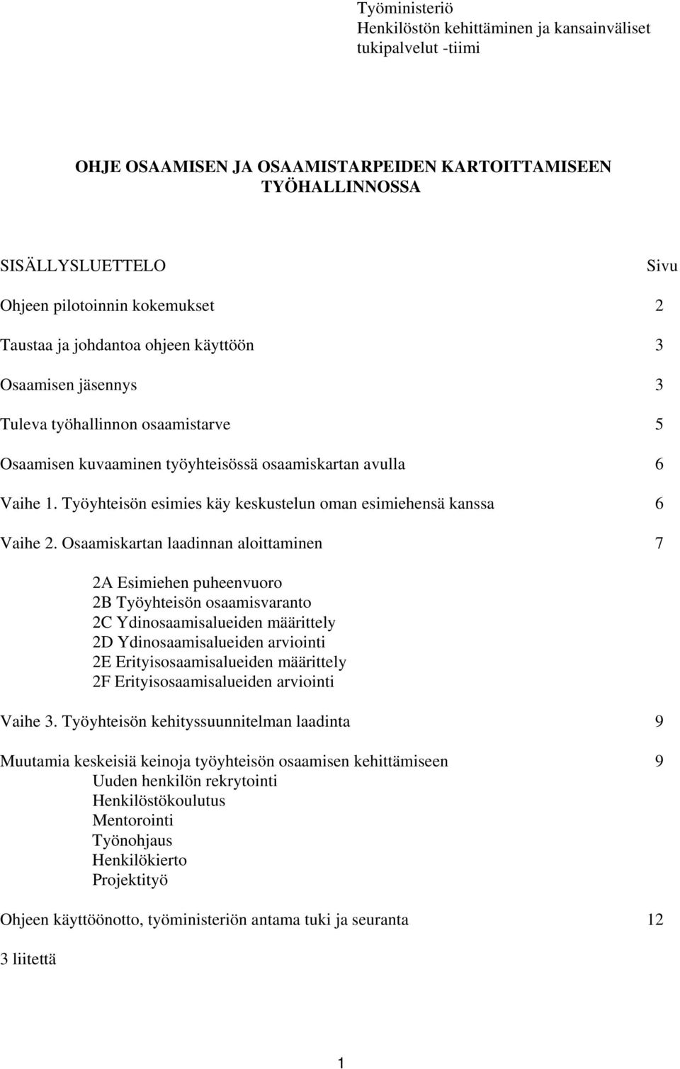 Työyhteisön esimies käy keskustelun oman esimiehensä kanssa 6 Vaihe 2.