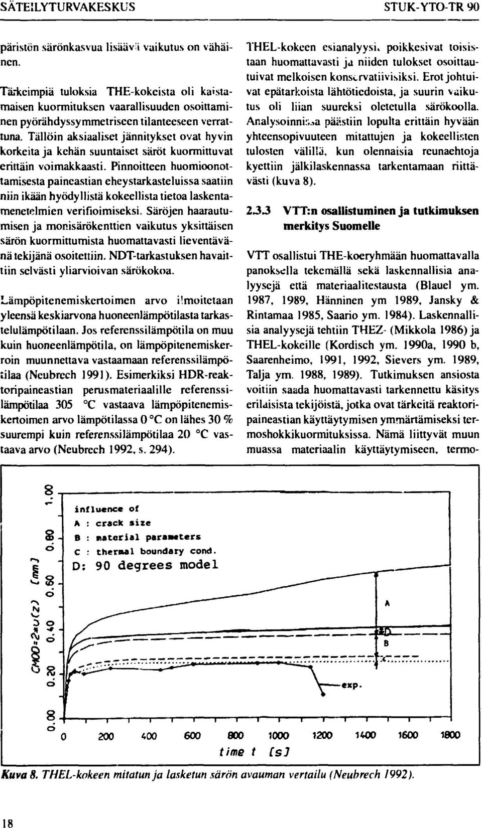 Tällöin aksiaaliset jännitykset ovat hyvin korkeita ja kehän suuntaiset säröt kuormittuvat erittäin voimakkaasti.