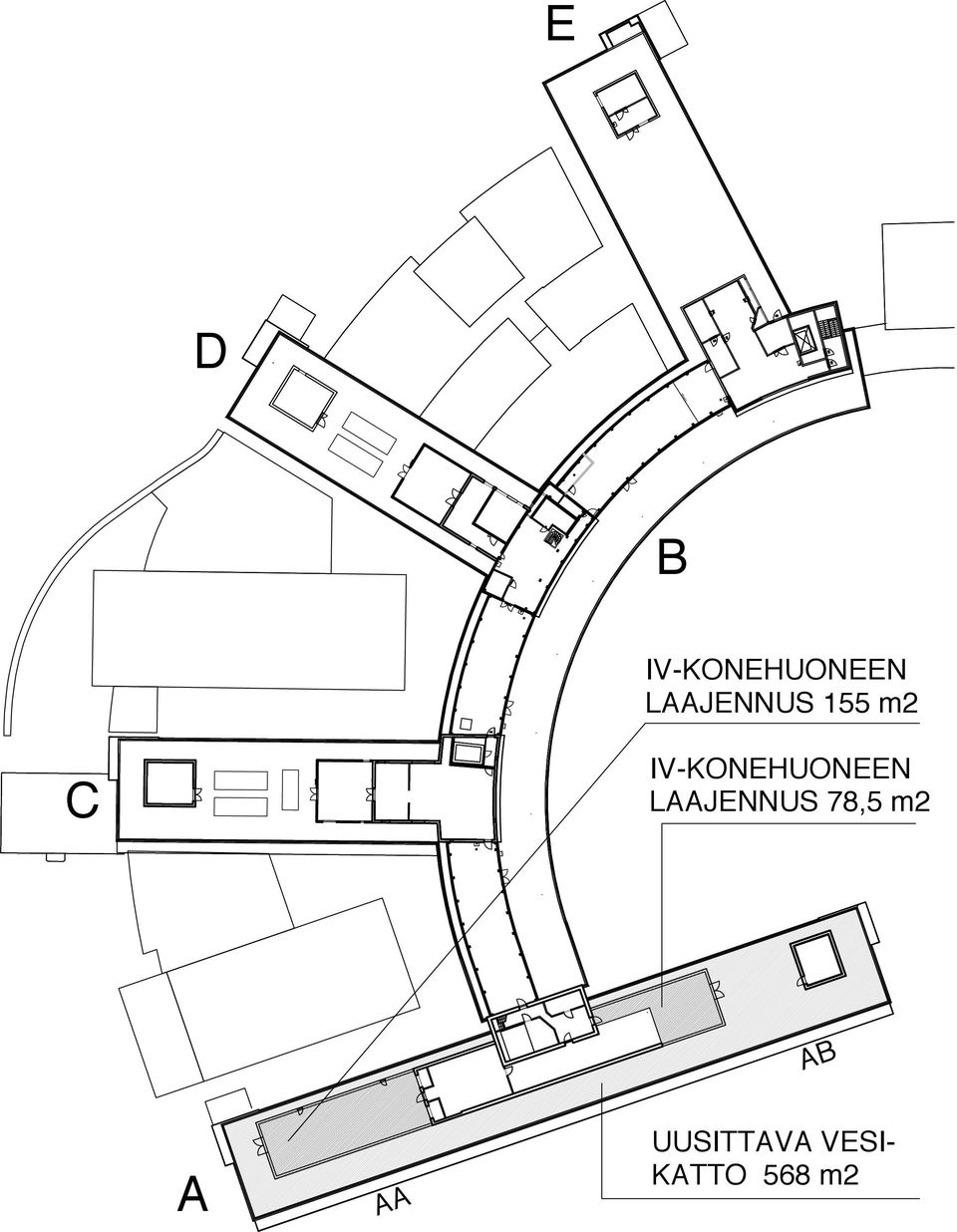 IV-KONEHUONEEN LAAJENNUS 78,5