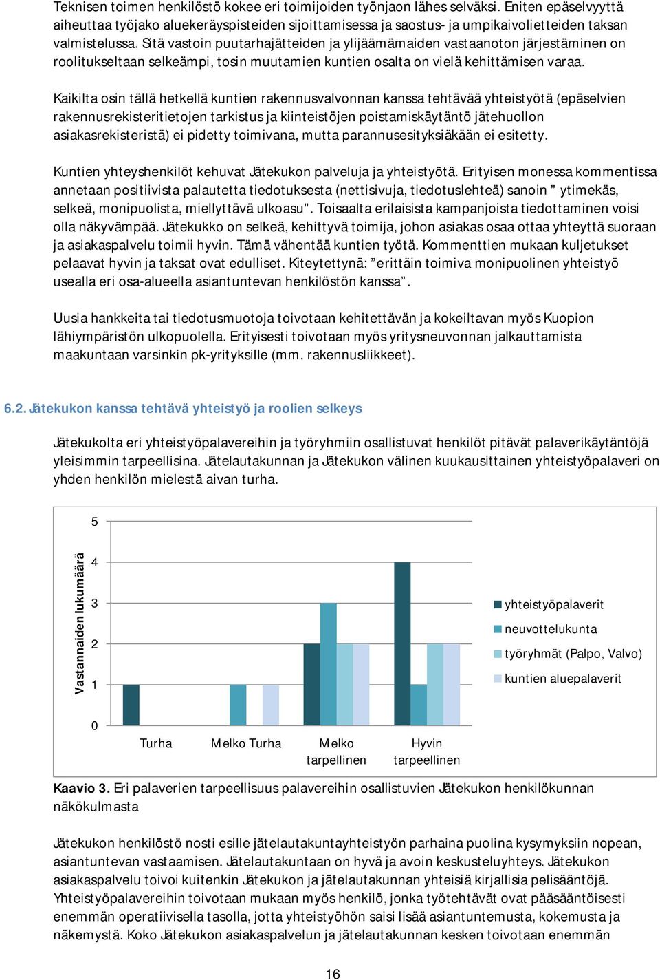 Sitä vastoin puutarhajätteiden ja ylijäämämaiden vastaanoton järjestäminen on roolitukseltaan selkeämpi, tosin muutamien kuntien osalta on vielä kehittämisen varaa.