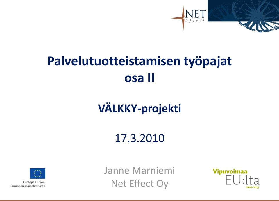 VÄLKKY-projekti 17.3.