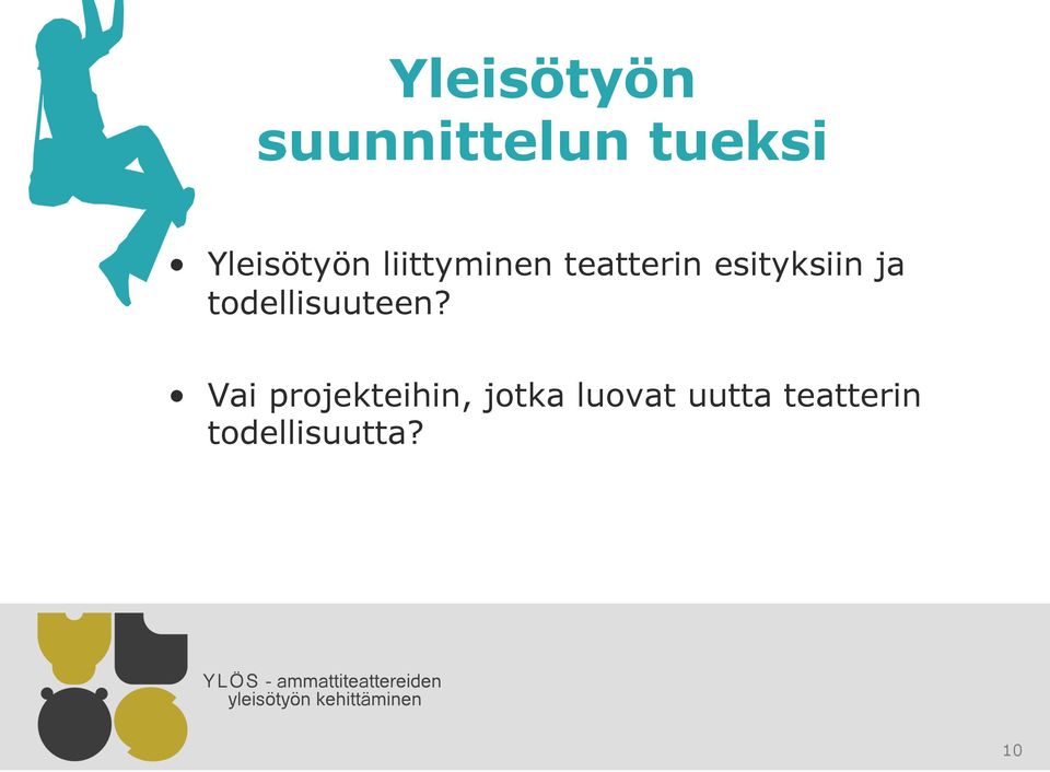 esityksiin ja todellisuuteen?