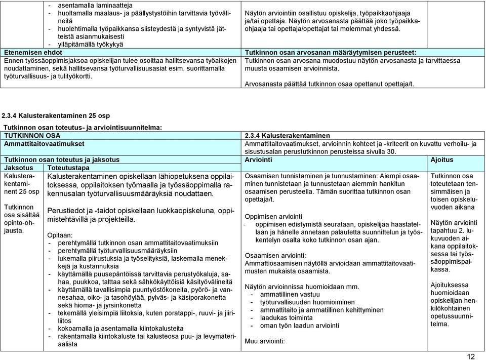 suorittamalla työturvallisuus- ja tulityökortti. ja/tai opettaja. Näytön arvosanasta päättää joko työpaikkaohjaaja tai opettaja/opettajat tai molemmat yhdessä.