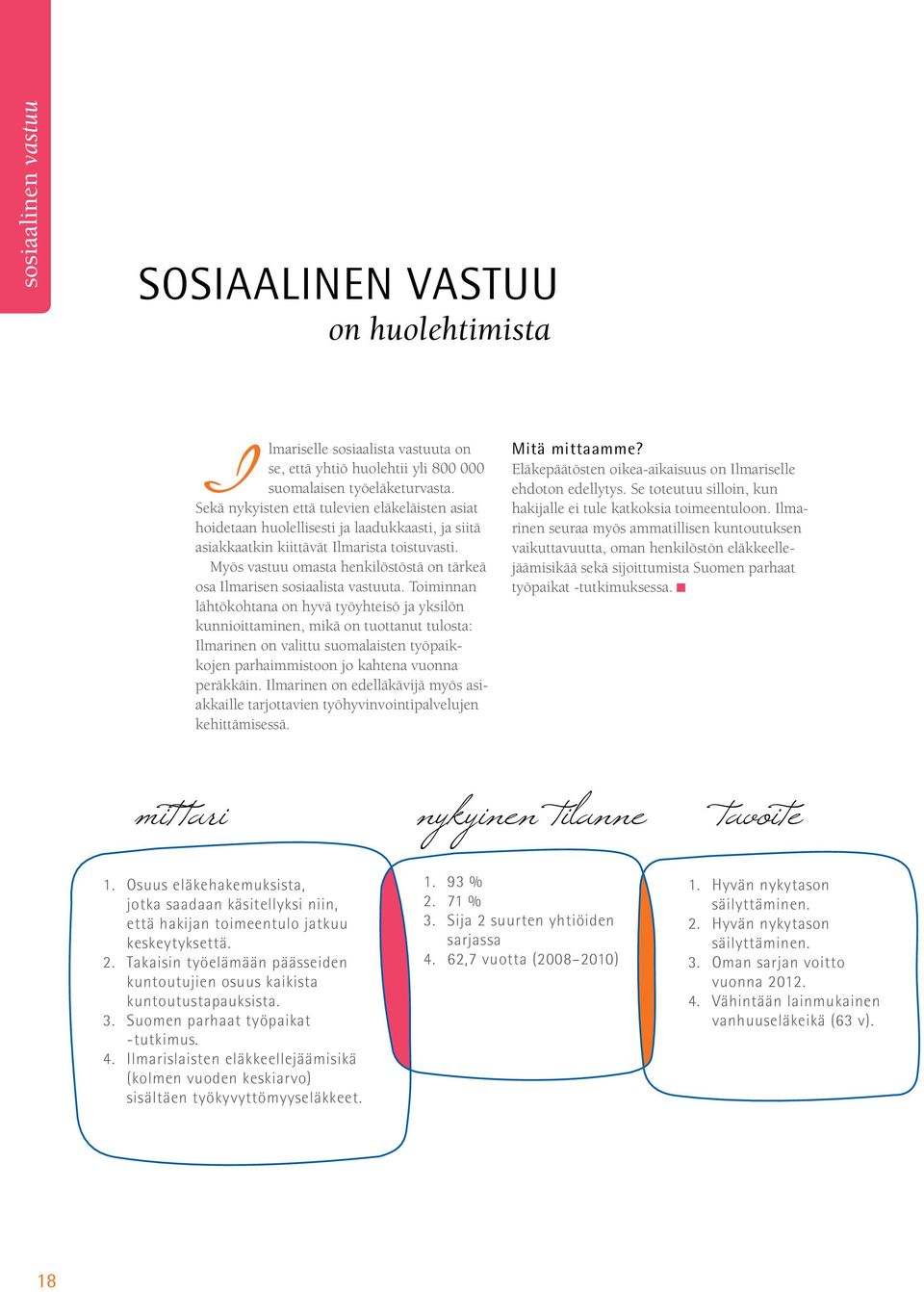 Myös vastuu omasta henkilöstöstä on tärkeä osa Ilmarisen sosiaalista vastuuta.