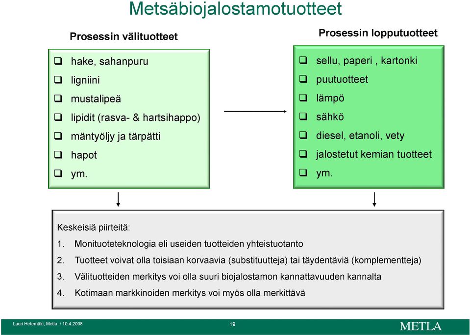 Monituoteteknologia eli useiden tuotteiden yhteistuotanto 2.