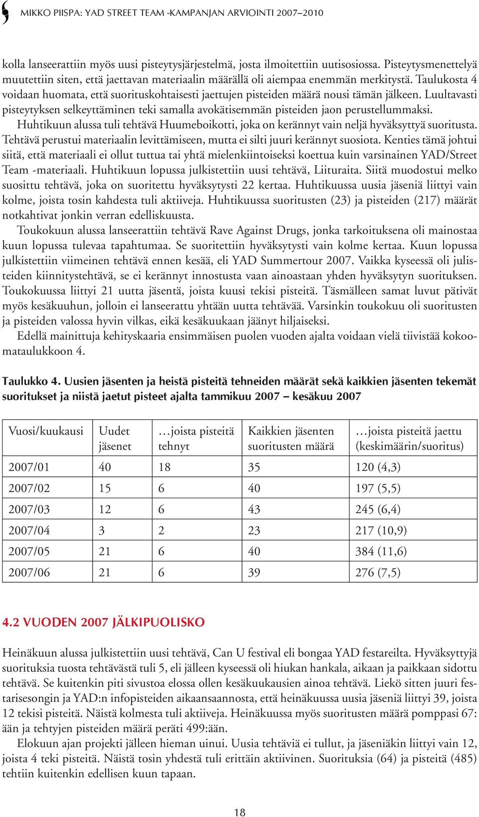 Luultavasti pisteytyksen selkeyttäminen teki samalla avokätisemmän pisteiden jaon perustellummaksi. Huhtikuun alussa tuli tehtävä Huumeboikotti, joka on kerännyt vain neljä hyväksyttyä suoritusta.