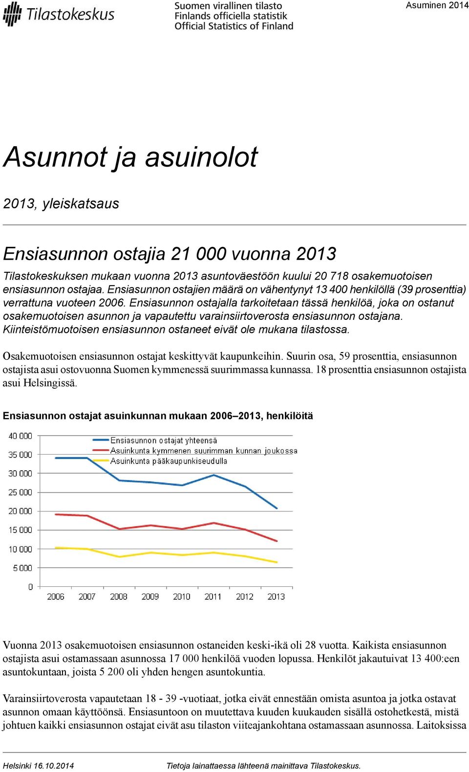 Ensiasunnon ostajalla tarkoitetaan tässä henkilöä, joka on ostanut osakemuotoisen asunnon ja vapautettu varainsiirtoverosta ensiasunnon ostajana.