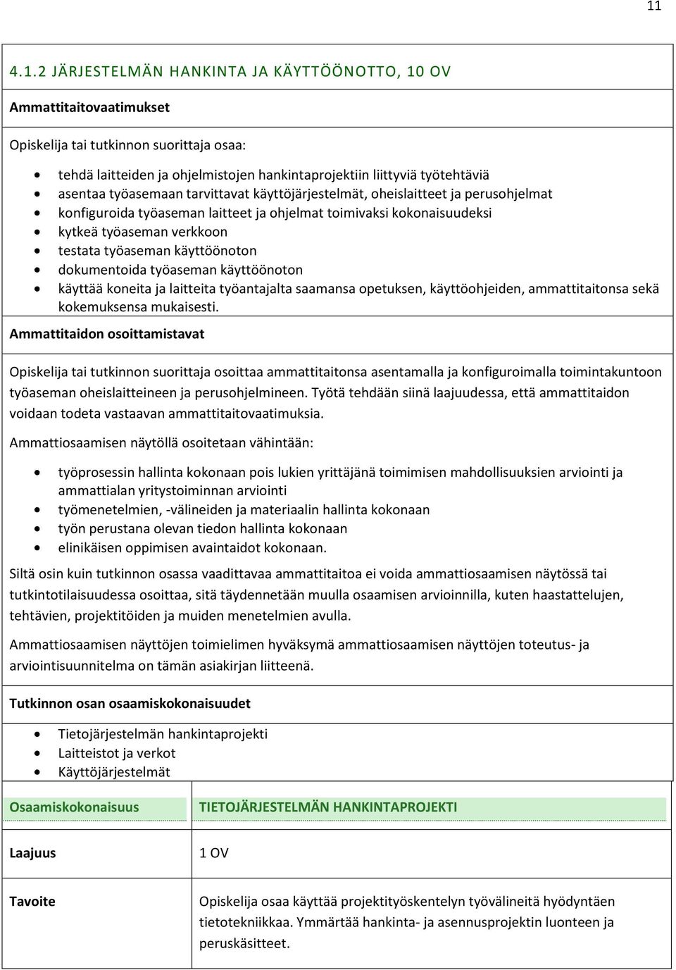 käyttöönoton dokumentoida työaseman käyttöönoton käyttää koneita ja laitteita työantajalta saamansa opetuksen, käyttöohjeiden, ammattitaitonsa sekä kokemuksensa mukaisesti.