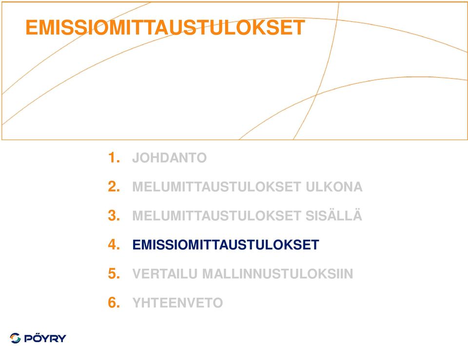 MELUMITTAUSTULOKSET SISÄLLÄ 4.