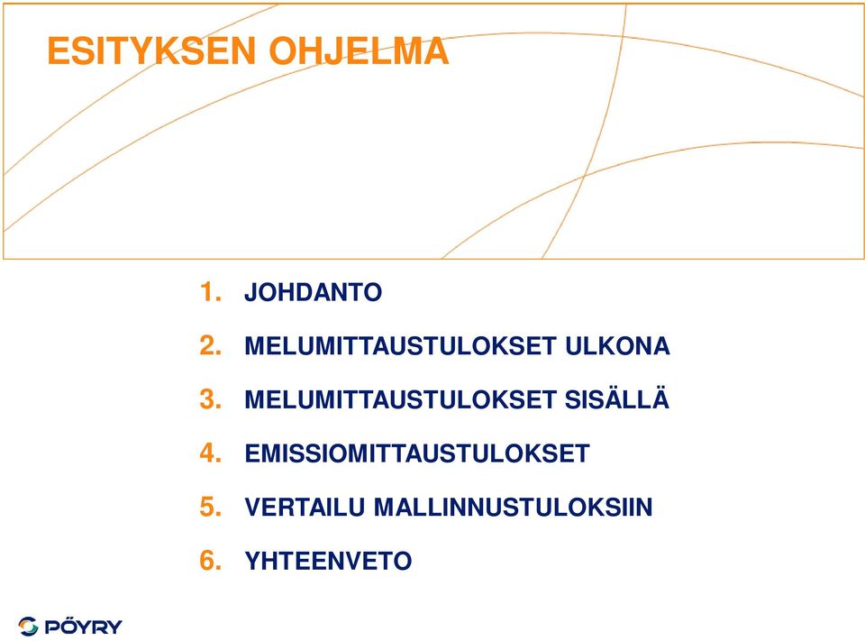 MELUMITTAUSTULOKSET SISÄLLÄ 4.