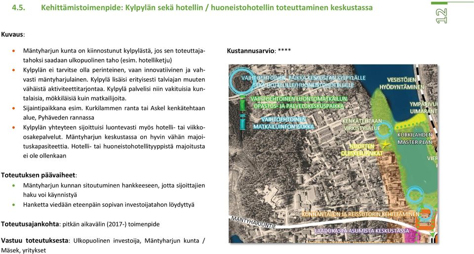 Kylpylä palvelisi niin vakituisia kuntalaisia, mökkiläisiä kuin matkailijoita. Sijaintipaikkana esim.