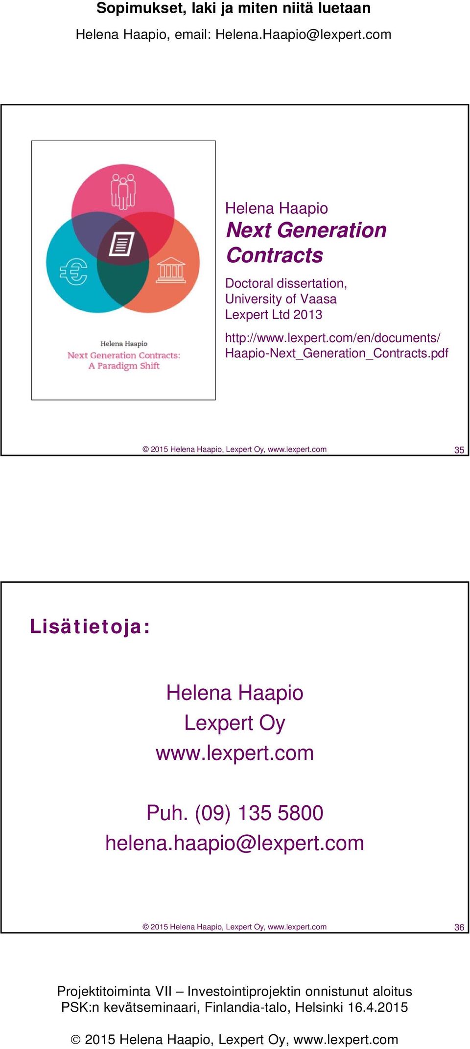 pdf 2015 Helena Haapio, Lexpert Oy, www.lexpert.