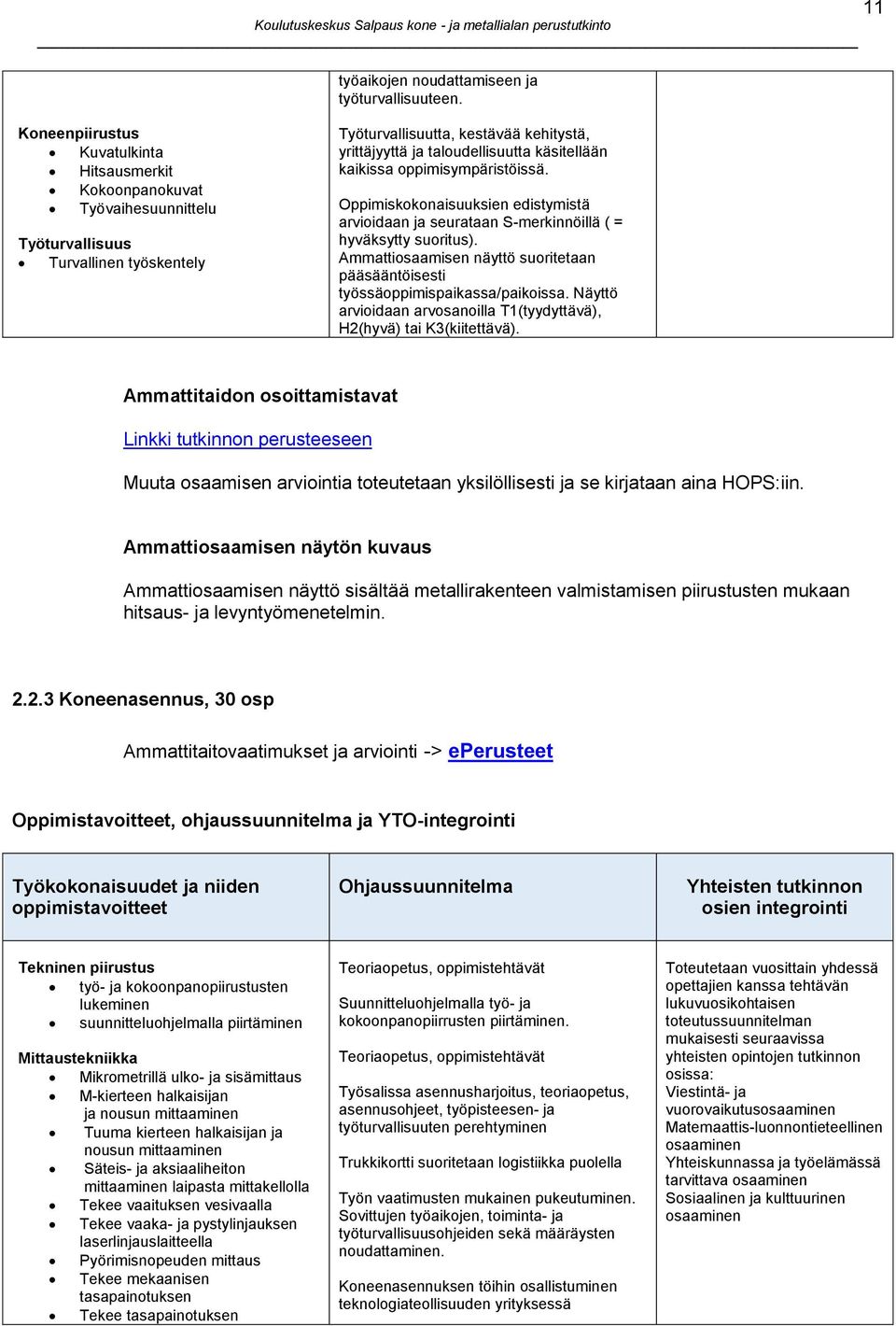 käsitellään kaikissa oppimisympäristöissä. Oppimiskokonaisuuksien edistymistä arvioidaan ja seurataan S-merkinnöillä ( = hyväksytty suoritus).