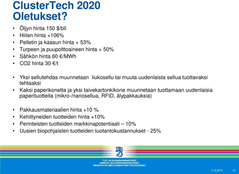 Yksi sellutehdas muunnetaan liukosellu tai muuta uudenlaista sellua tuottavaksi tehtaaksi Kaksi paperikonetta ja yksi taivekartonkikone muunnetaan