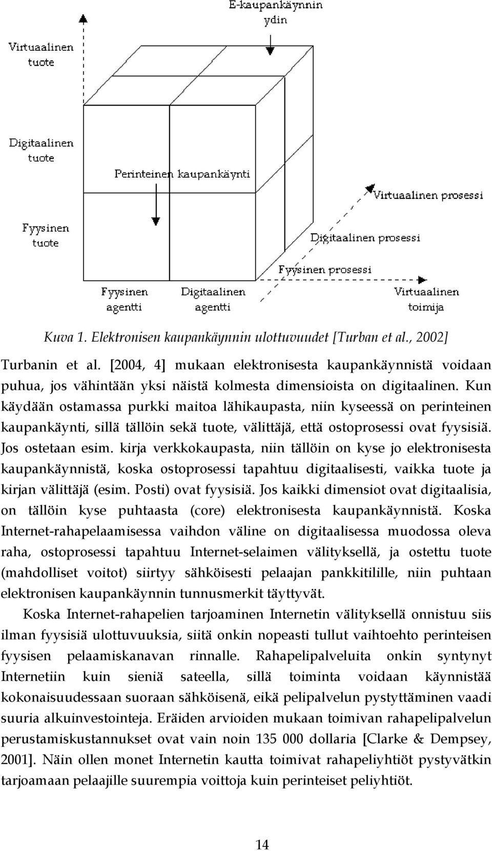 Kun käydään ostamassa purkki maitoa lähikaupasta, niin kyseessä on perinteinen kaupankäynti, sillä tällöin sekä tuote, välittäjä, että ostoprosessi ovat fyysisiä. Jos ostetaan esim.