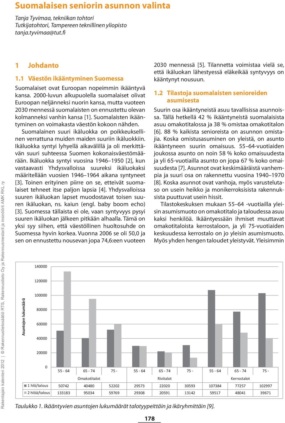 1 Väestön ikääntyminen Suomessa Suomalaiset ovat Euroopan nopeimmin ikääntyvä kansa.