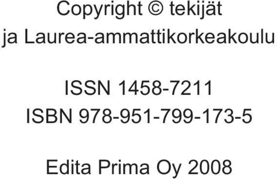 ISSN 1458-7211 ISBN