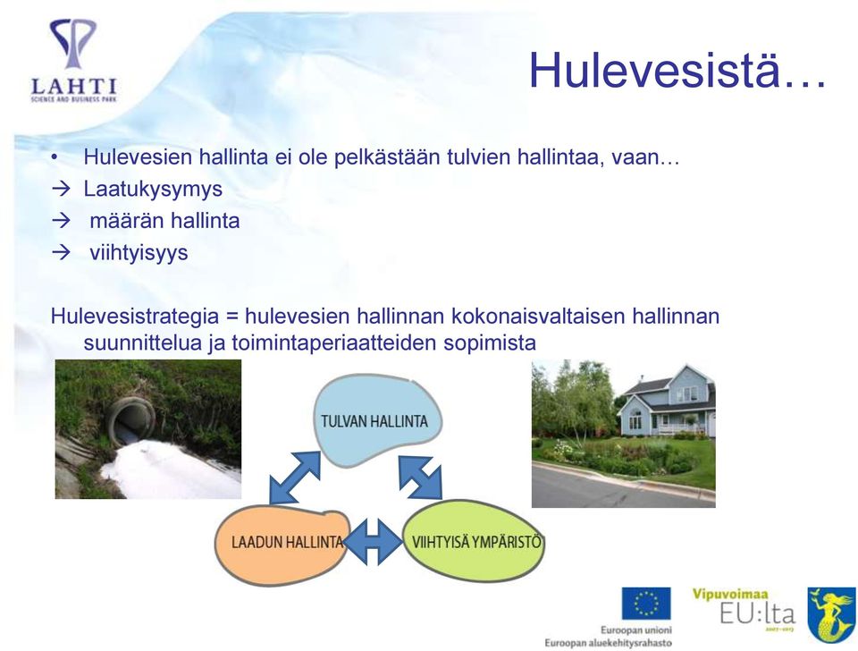 Hulevesistrategia = hulevesien hallinnan