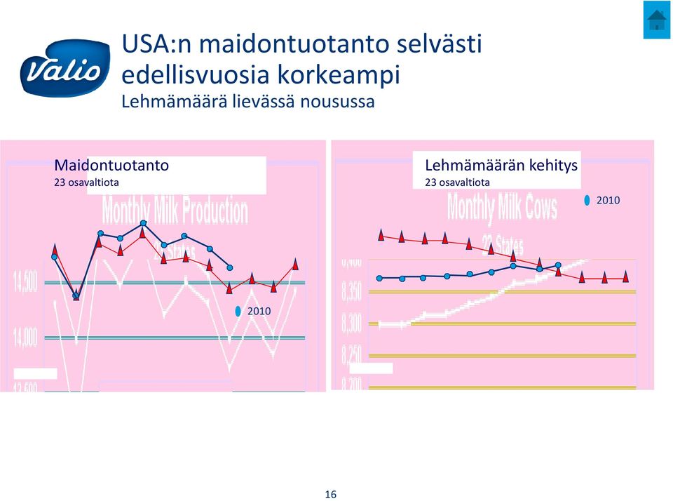 lievässä nousussa Maidontuotanto 23