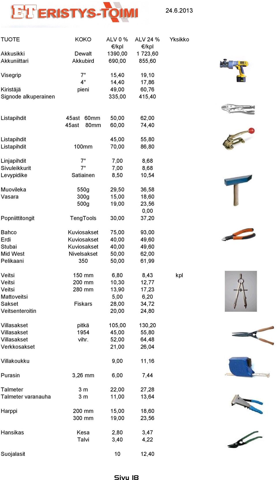 2 mm,, 3,90 5,00,00,00 8,43 2,77 7,23, 34,72 24, Villasakset Villasakset Villasakset Verkkosakset pitkä 954 vihr.