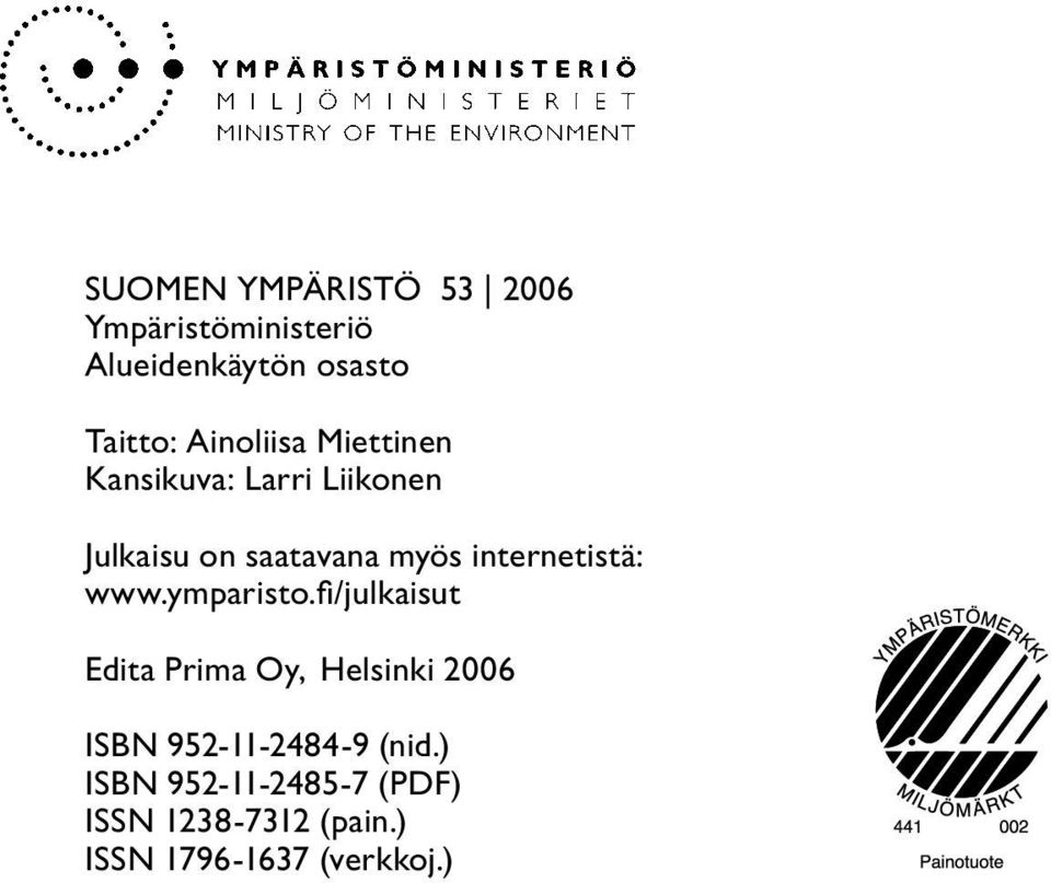 internetistä: www.ymparisto.