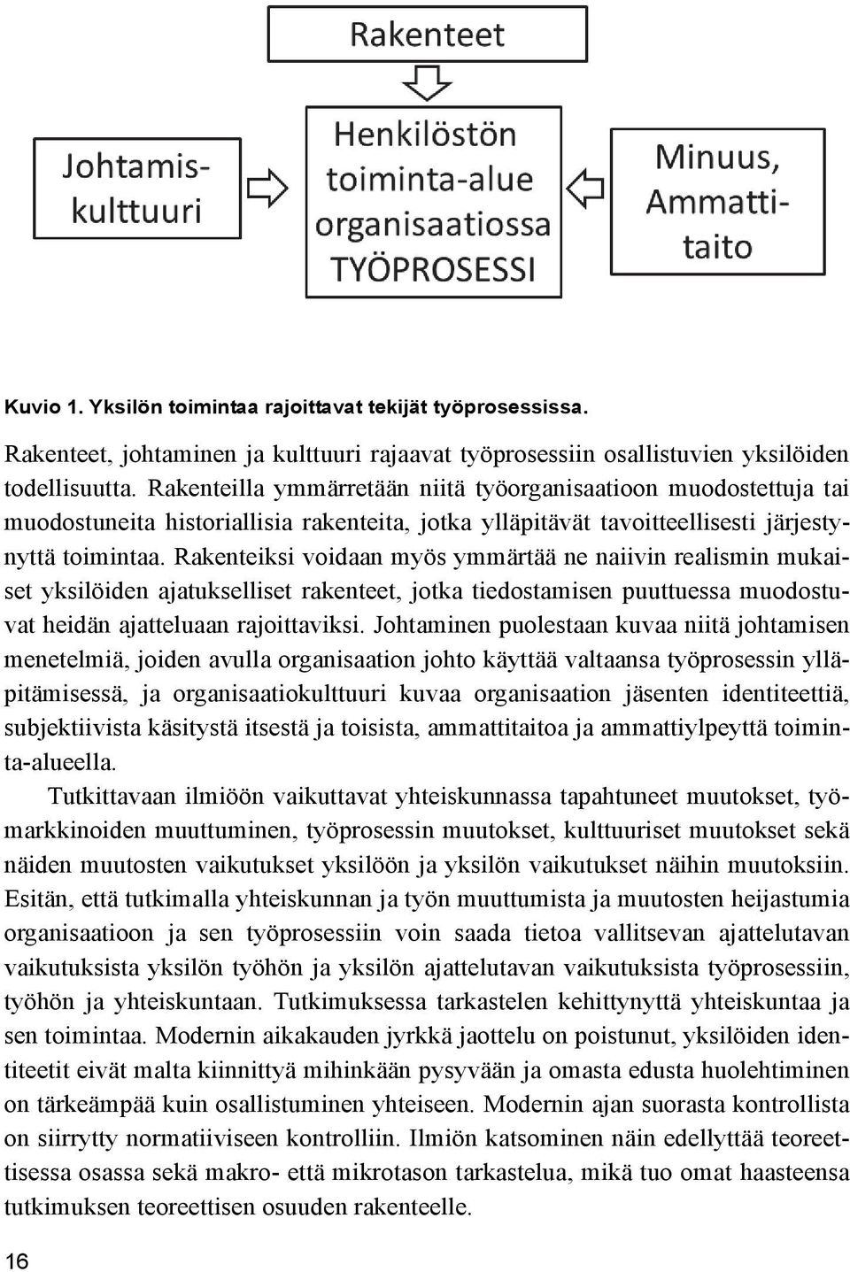 Rakenteiksi voidaan myös ymmärtää ne naiivin realismin mukaiset yksilöiden ajatukselliset rakenteet, jotka tiedostamisen puuttuessa muodostuvat heidän ajatteluaan rajoittaviksi.