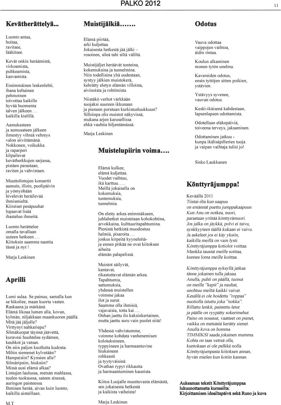 Nokkonen, voikukka ja raparperi kilpailevat kevätherkkujen sarjassa, pistäen parastaan, raviten ja vahvistaen.