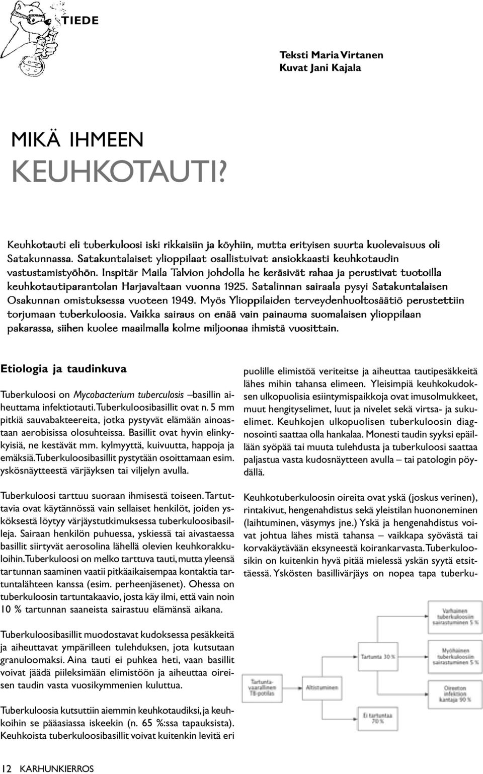 Inspitär Maila Talvion johdolla he keräsivät rahaa ja perustiv tivat t tuotoilla toilla keuhkotautiparantolan Harjavaltaan vuonna 1925.