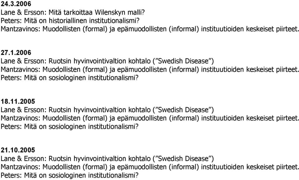 Peters: Mitä on historiallinen