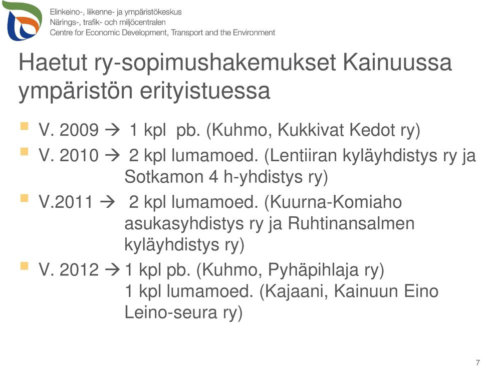 (Lentiiran kyläyhdistys ry ja Sotkamon 4 h-yhdistys ry) V.2011 2 kpl lumamoed.
