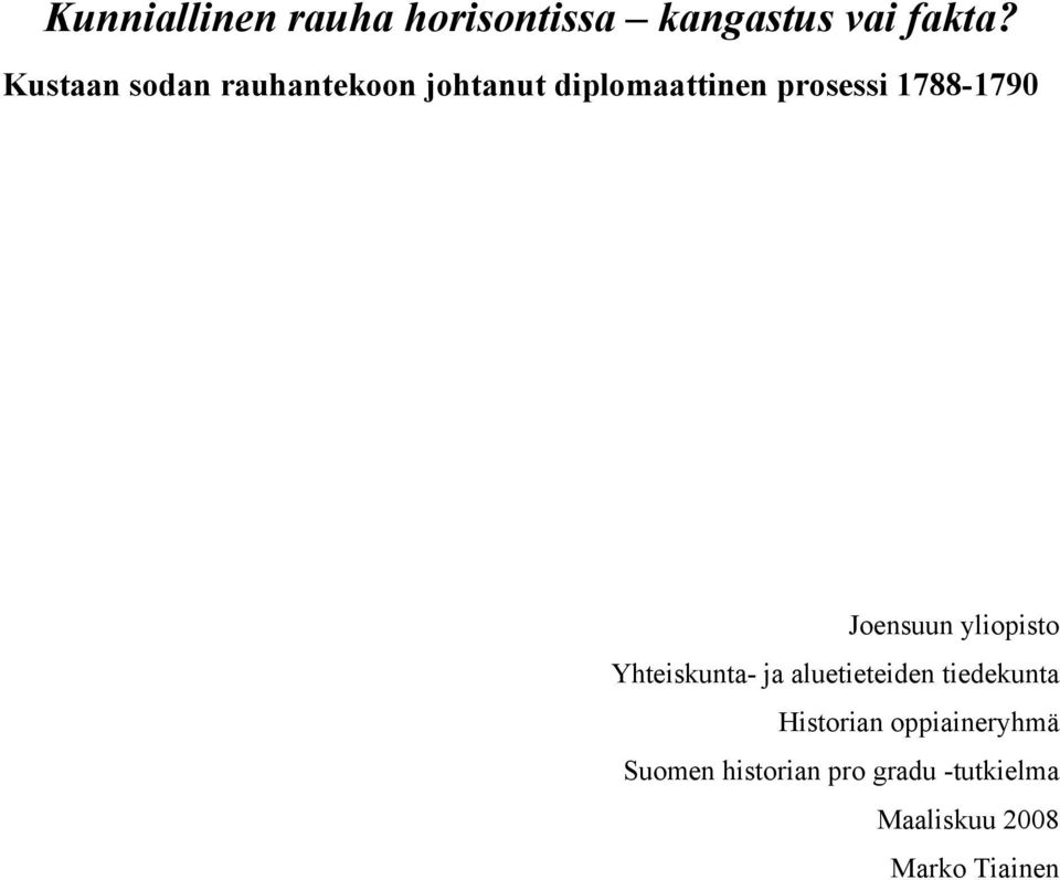 1788-1790 Joensuun yliopisto Yhteiskunta- ja aluetieteiden