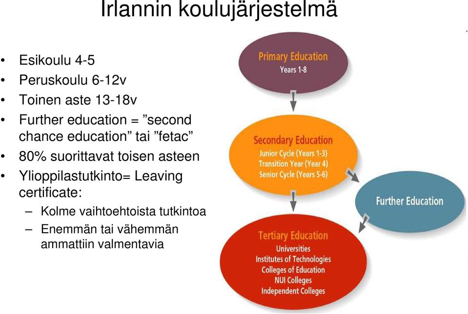 suorittavat toisen asteen Ylioppilastutkinto= Leaving certificate: