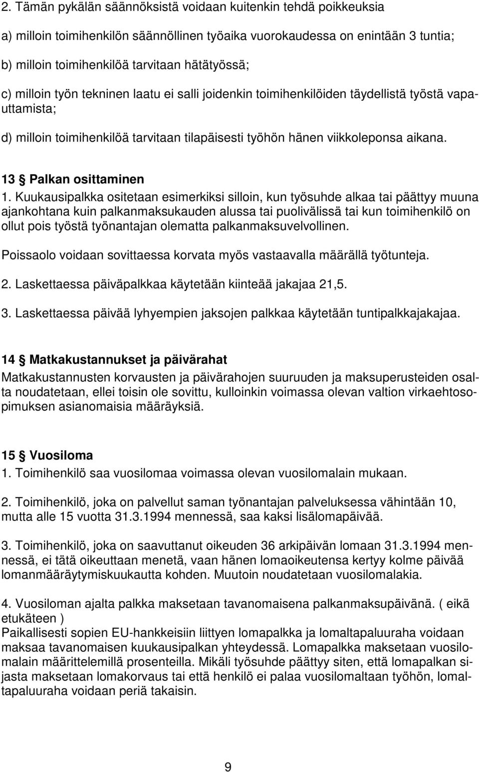 13 Palkan osittaminen 1.